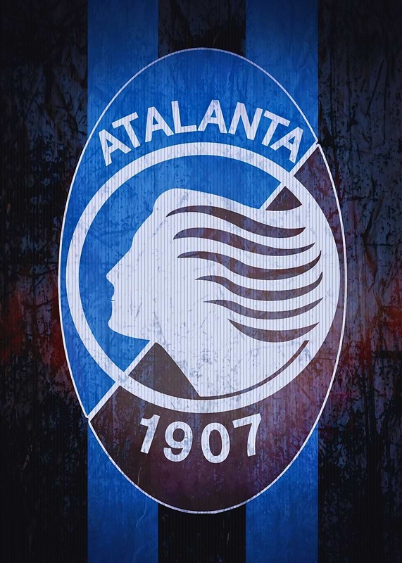 Atalanta FC Logo Football Poster