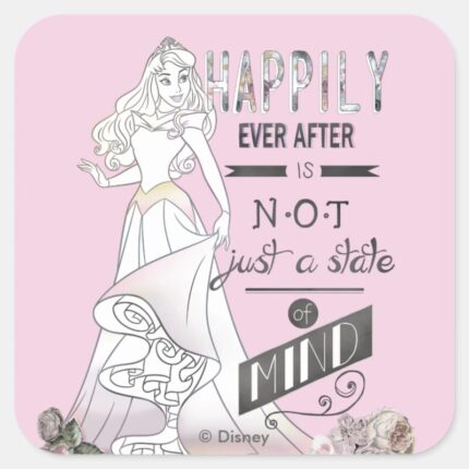 Aurora Happily Ever After Square Sticker