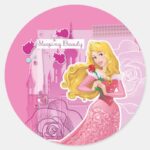 Aurora Sleeping Beauty Classic Round Sticker