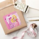 Aurora Sleeping Beauty Square Sticker