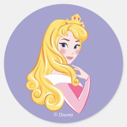 Aurora Fairest Of Them All Classic Round Sticker