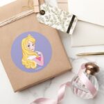 Aurora Fairest Of Them All Classic Round Sticker