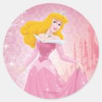 Aurora Princess Classic Round Sticker
