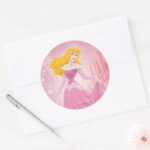 Aurora Princess Classic Round Sticker