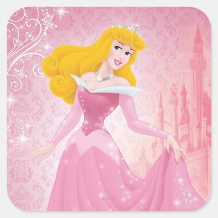 Aurora Princess Square Sticker