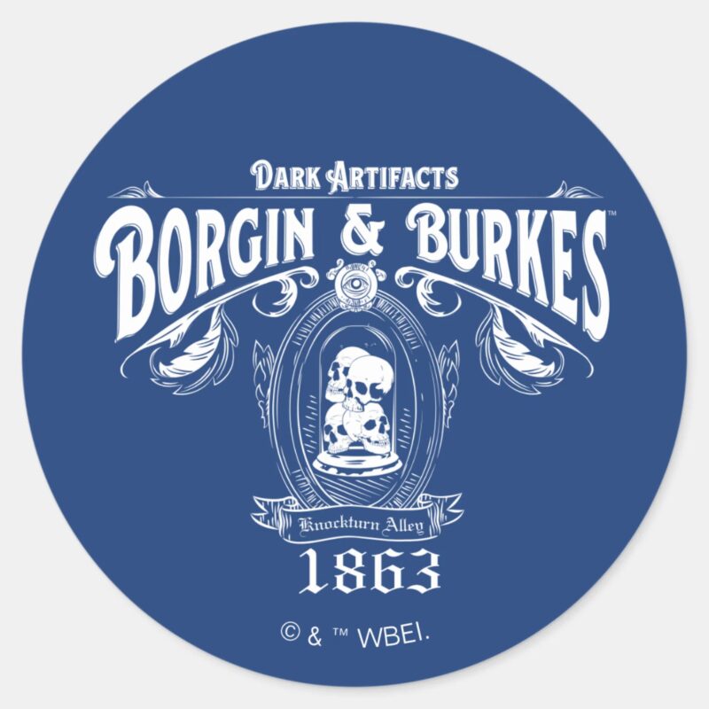BORGIN BURKES™ Dark Artifacts Store Graphic Classic Round Sticker