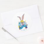 BUGS BUNNY BUILDERS™ BUGS BUNNY™ Character Art Classic Round Sticker