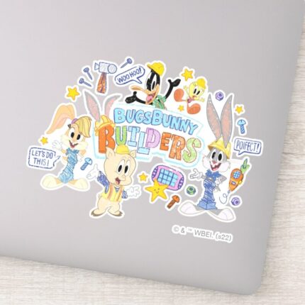 BUGS BUNNY BUILDERS™ Group Sketch Art Sticker