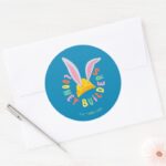 BUGS BUNNY BUILDERS™ Hard Hat Circle Logo Classic Round Sticker