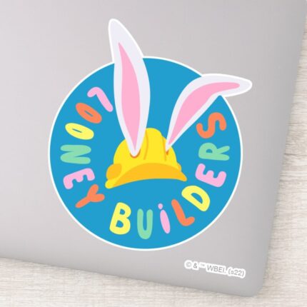 BUGS BUNNY BUILDERS™ Hard Hat Circle Logo Sticker