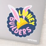 BUGS BUNNY BUILDERS™ Hard Hat Scalloped Logo Sticker