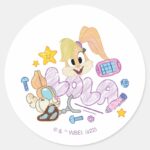 BUGS BUNNY BUILDERS™ Lola Sketch Art Classic Round Sticker