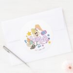 BUGS BUNNY BUILDERS™ Lola Sketch Art Classic Round Sticker