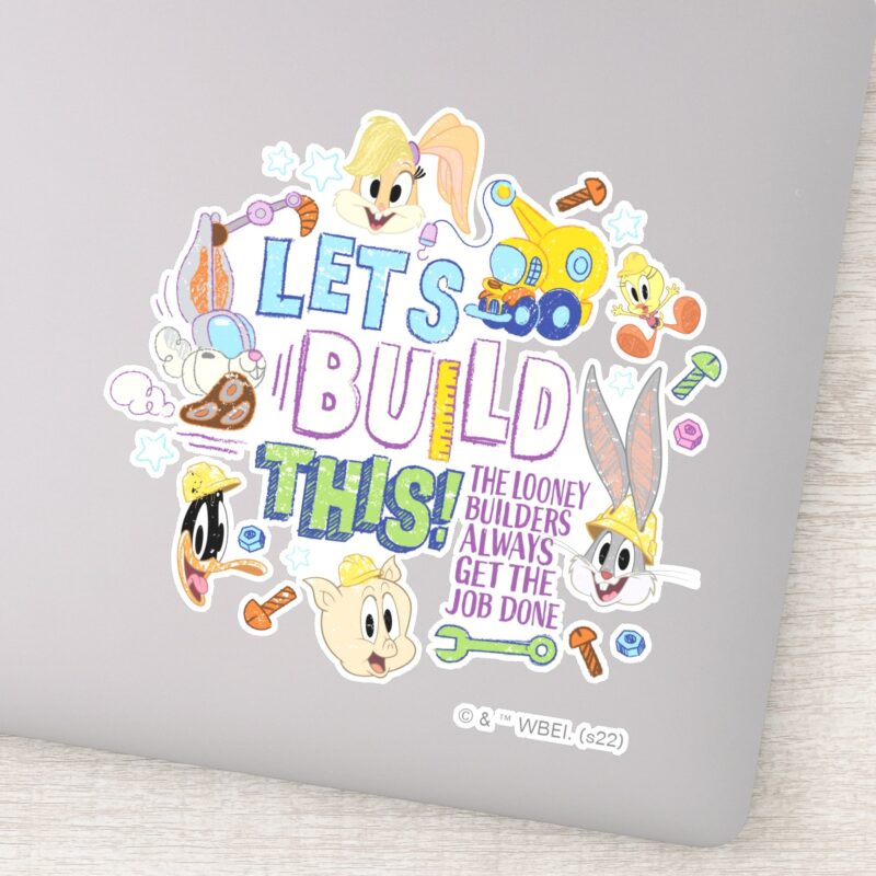 BUGS BUNNY BUILDERS™ Lets Build This Sketch Sticker BUGS BUNNY BUILDERS™ Lets Build This Sketch Sticker