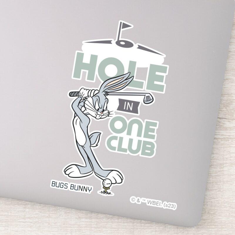 BUGS BUNNY™ Golfing Hole In One Club Sticker BUGS BUNNY™ Golfing Hole In One Club Sticker