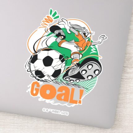 BUGS BUNNY™ Kicking Soccer Goal Sticker