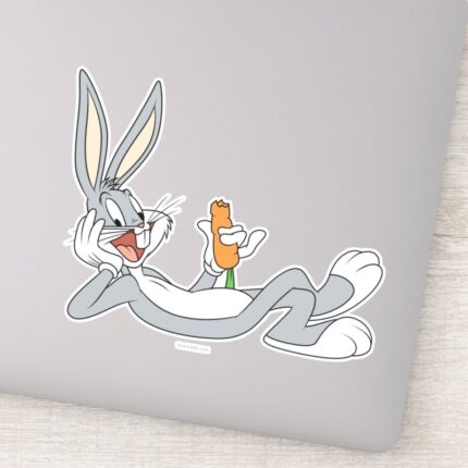 BUGS BUNNY™ Lying Down Eating Carrot Sticker