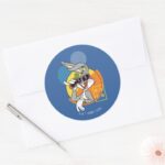 BUGS BUNNY™ Singaporean Vacation Graphic Classic Round Sticker