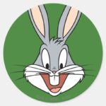 BUGS BUNNY™ Smiling Face Classic Round Sticker