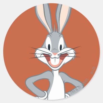 BUGS BUNNY™ Standing Classic Round Sticker