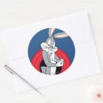 BUGS BUNNY™ Through LOONEY TUNES™ Rings Classic Round Sticker