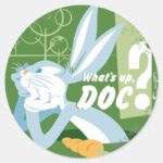 BUGS BUNNY™ Whats Up Doc Classic Round Sticker