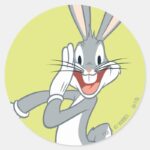 BUGS BUNNY™ Whispering 2 Classic Round Sticker