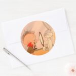 BUGS BUNNY™ And ELMER FUDD™ 2 Classic Round Sticker