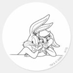 BUGS BUNNY™ And Lola Bunny 3 Classic Round Sticker