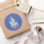 Baby BUGS BUNNY™ Thats All Folks Classic Round Sticker