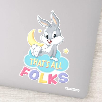 Baby BUGS BUNNY™ Thats All Folks Sticker