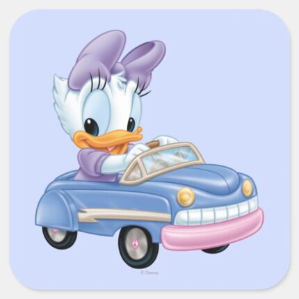 Baby Daisy Duck Square Sticker