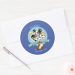Baby LOONEY TUNES™ Logo Thats All Folks Classic Round Sticker