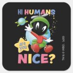 Baby MARVIN THE MARTIAN™ Hi Humans Square Sticker