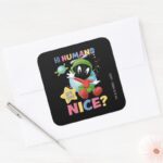 Baby MARVIN THE MARTIAN™ Hi Humans Square Sticker