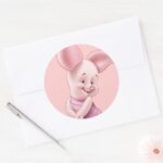 Baby Piglet Classic Round Sticker