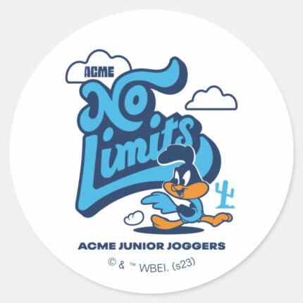Baby ROAD RUNNER™ No Limits Classic Round Sticker