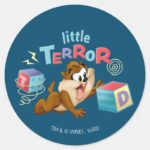 Baby TAZ™ Little Terror Classic Round Sticker