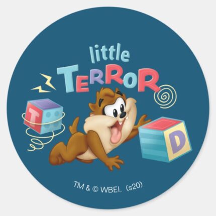 Baby TAZ™ Little Terror Classic Round Sticker