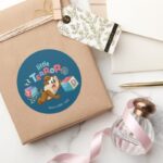 Baby TAZ™ Little Terror Classic Round Sticker