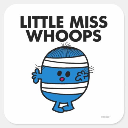 Bandaged Little Miss Whoops Square Sticker