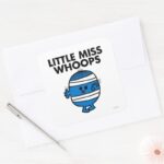 Bandaged Little Miss Whoops Square Sticker