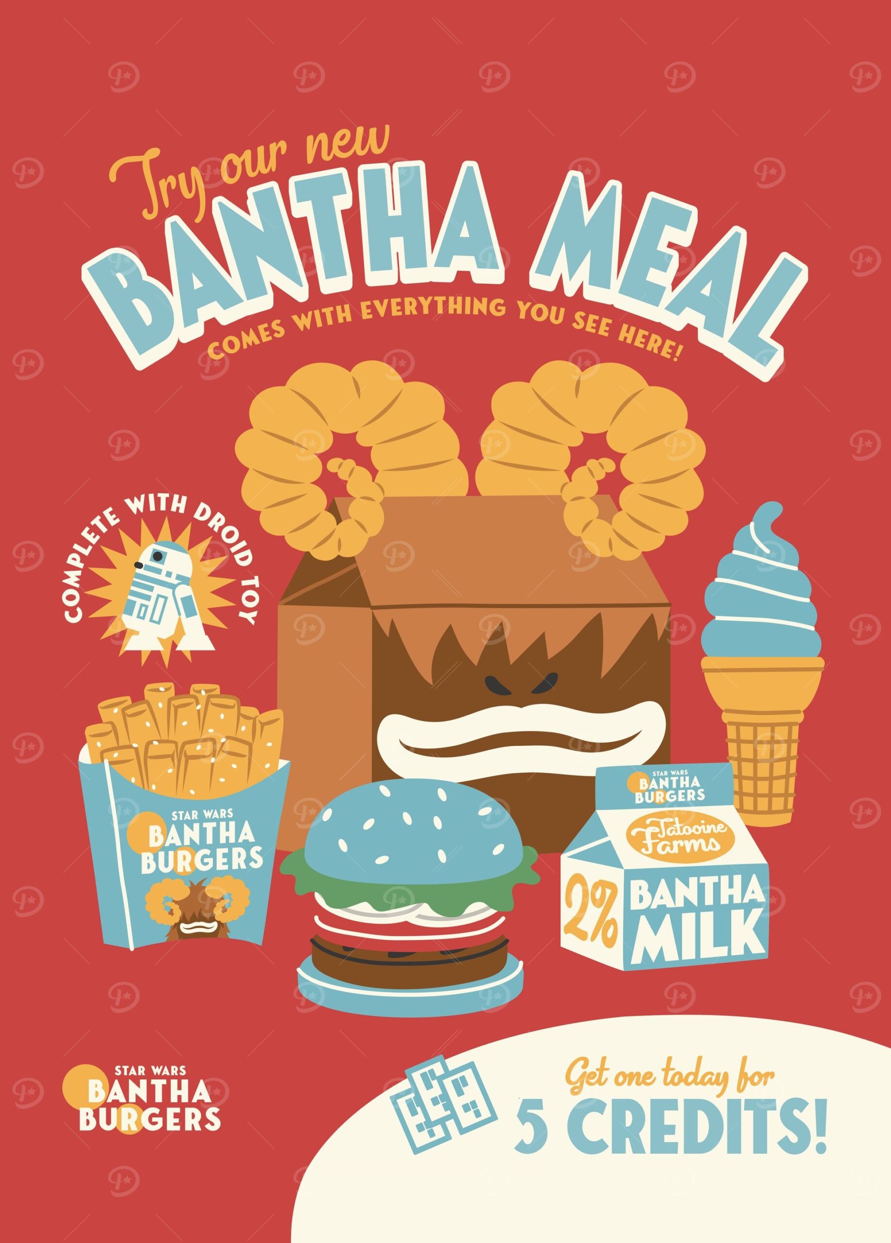 Bantha Burger Happy Meal
