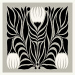 Barcelona Flowers Market Logo Poster