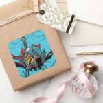 Batcopter Square Sticker