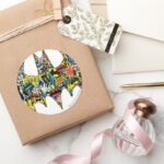 Batgirl Murderous Classic Round Sticker