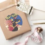 Batgirl Classic Round Sticker