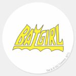 Batgirl Logo Classic Round Sticker