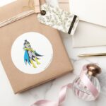 Batgirl Poses Classic Round Sticker