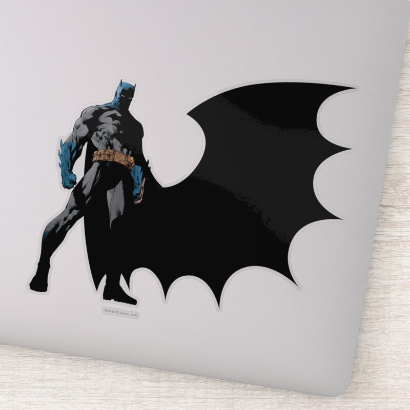 Batman Black Cape Sticker Batman Black Cape Sticker